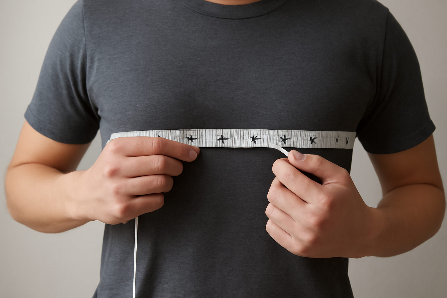personne mesurant torse avec mètre ruban