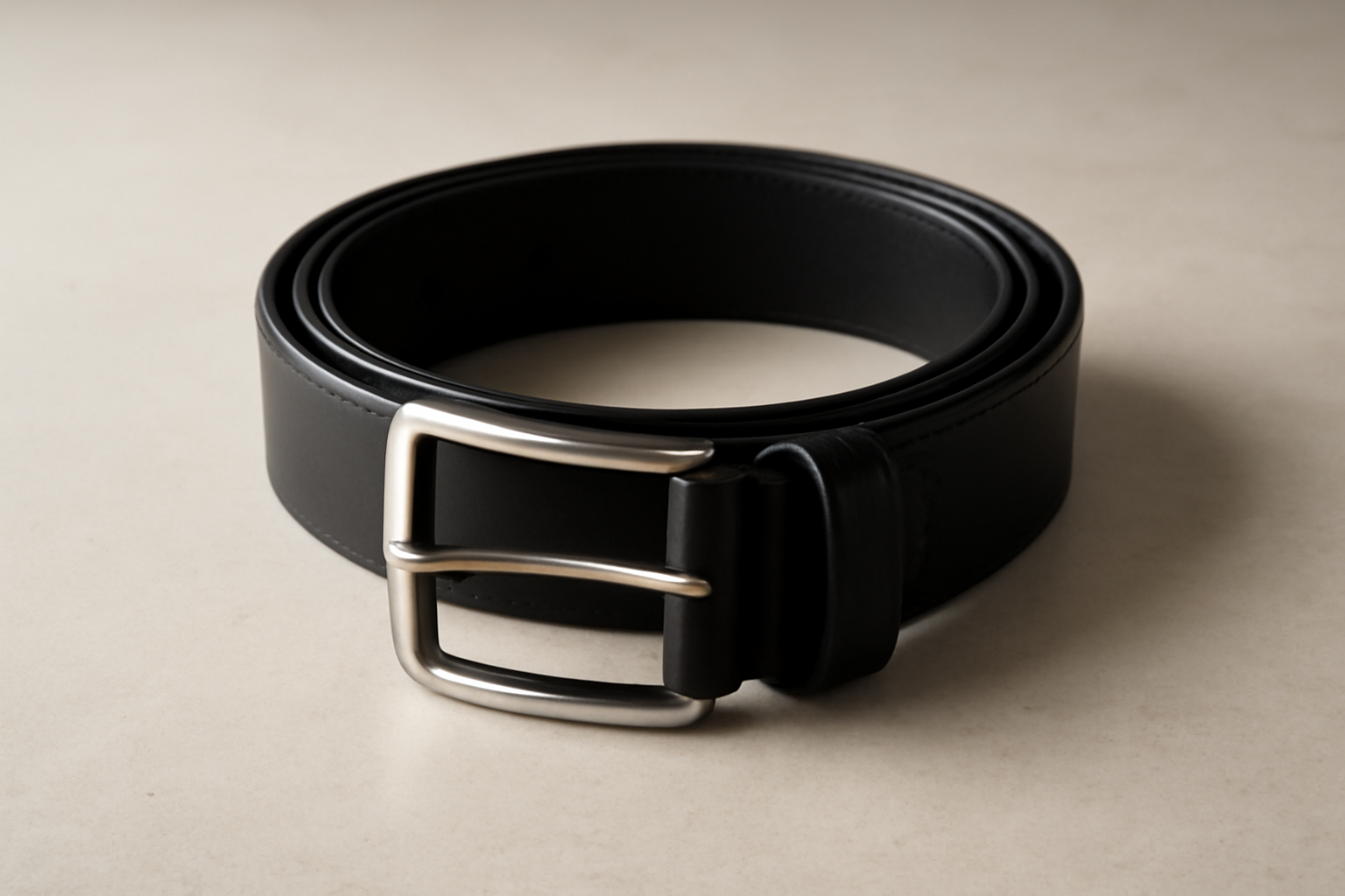 accessoire élégant posé sur une table neutre