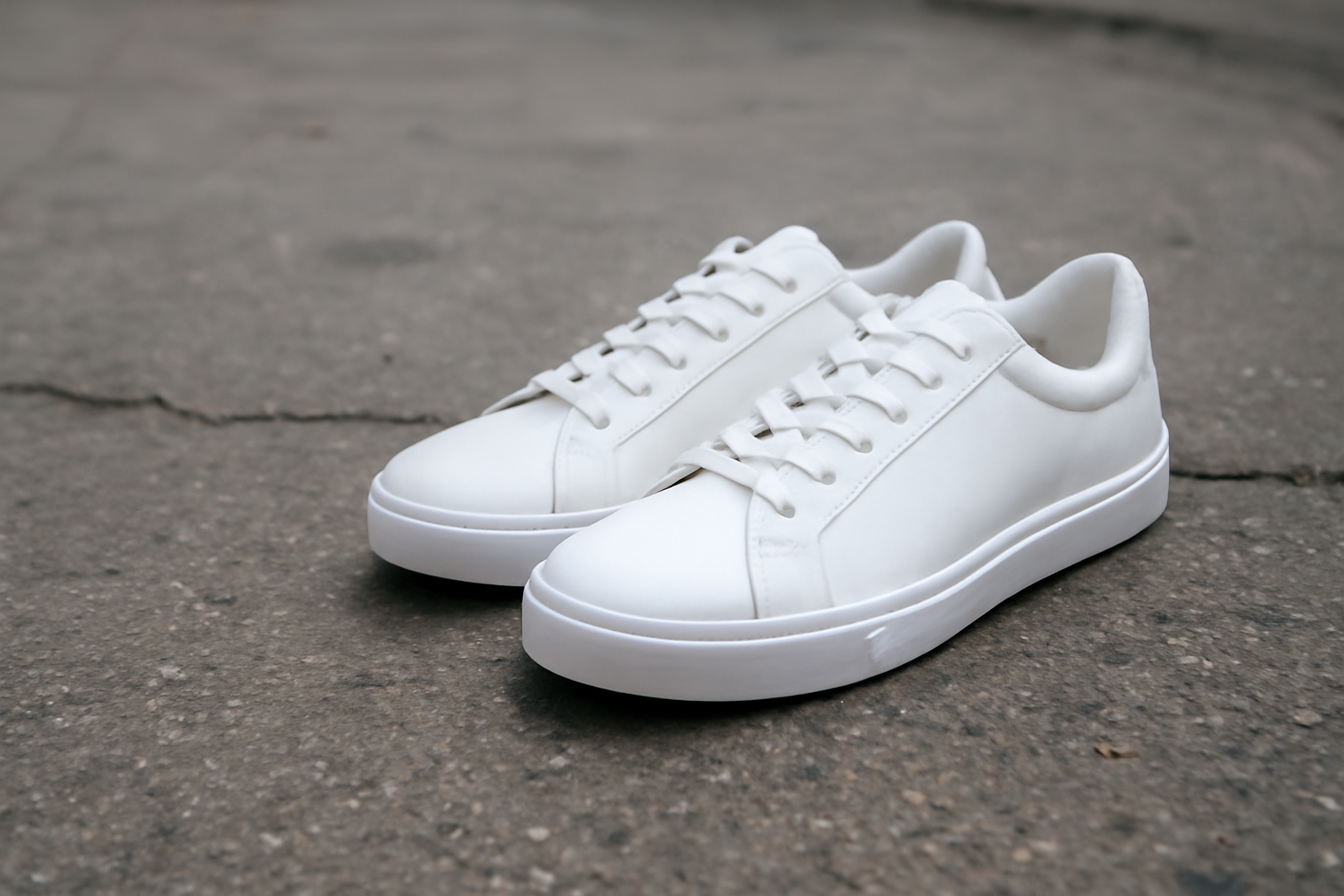 tendancemagasin-balenciaga-baskets-investissement paire de baskets blanches posée sur sol urbain