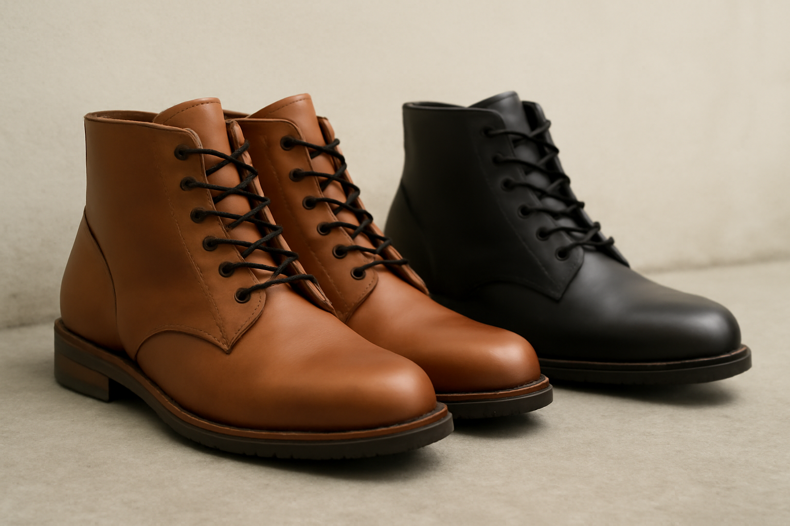 tendancemagasin-bottines-cuir-ou-simili deux paires de bottines côte à côte