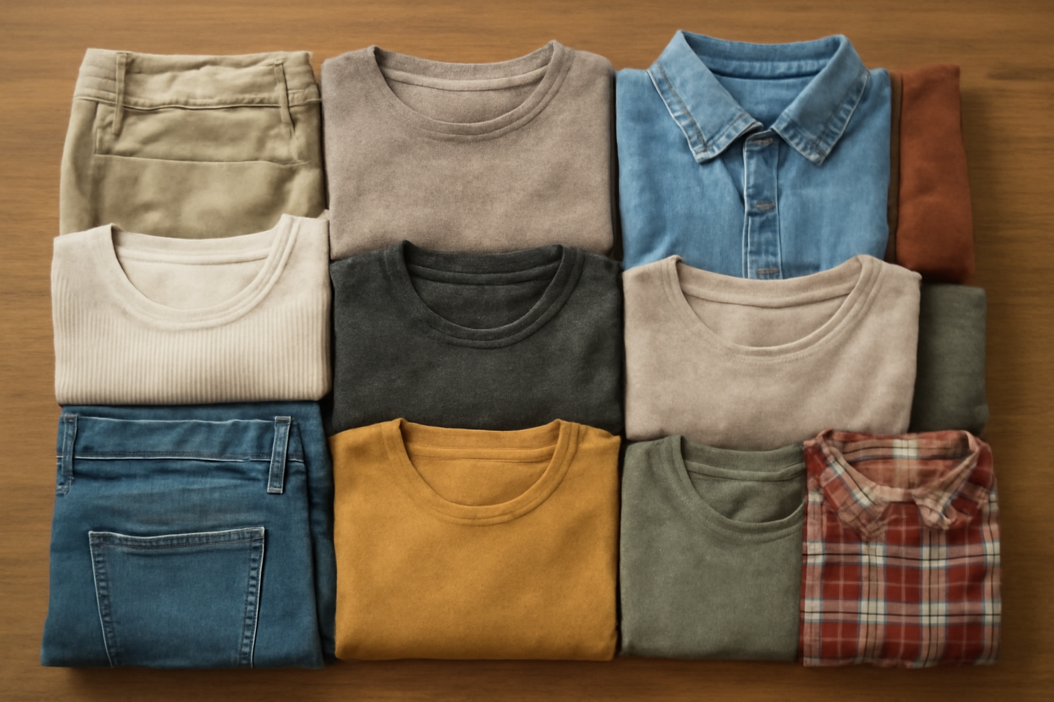 tendancemagasin-reduire-impact-textile-quotidien vetements d occasion soigneusement tries sur table