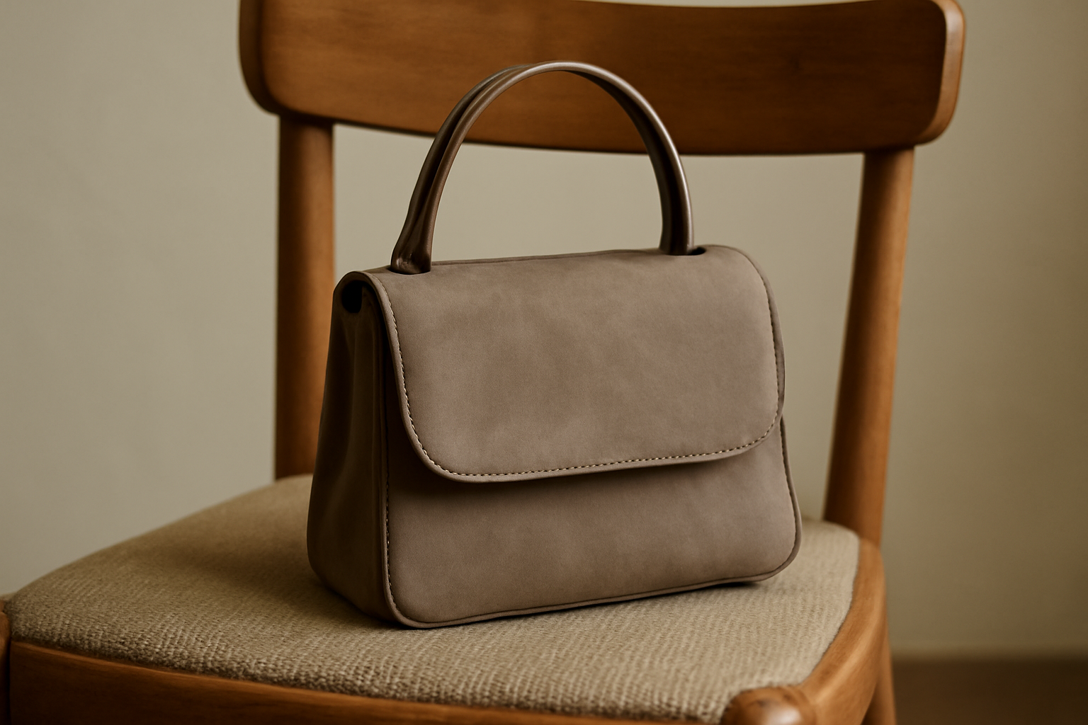 petit sac posé sur une chaise