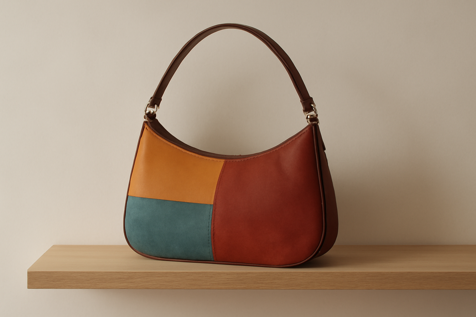 tendancemagasin-bimba-y-lola-sac-original sac colore posé sur etagere minimaliste