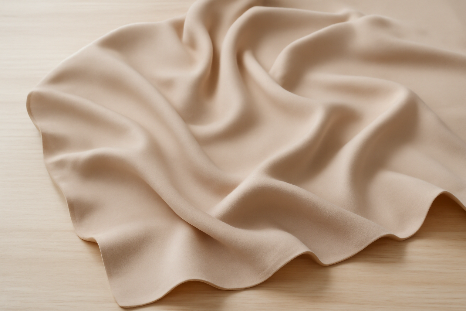 tendancemagasin-matiere-robe-mariage-civil tissu fluide étalé sur une table claire