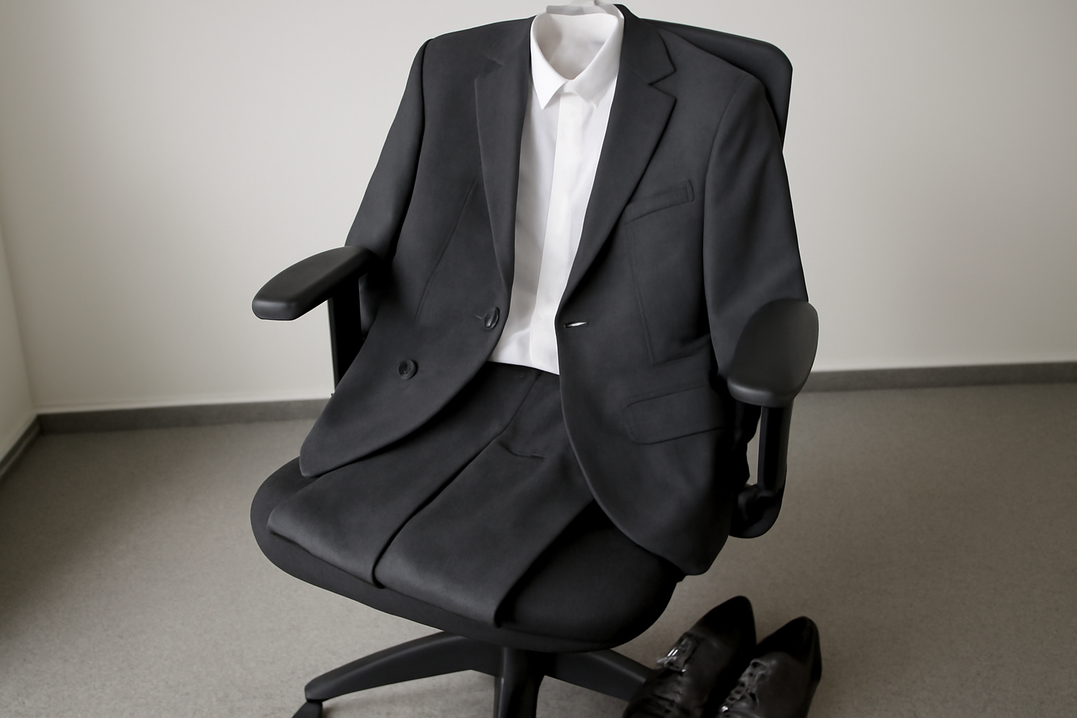 tendancemagasin-robe-longue-ou-jupe-midi tenue professionnelle posée sur chaise de bureau
