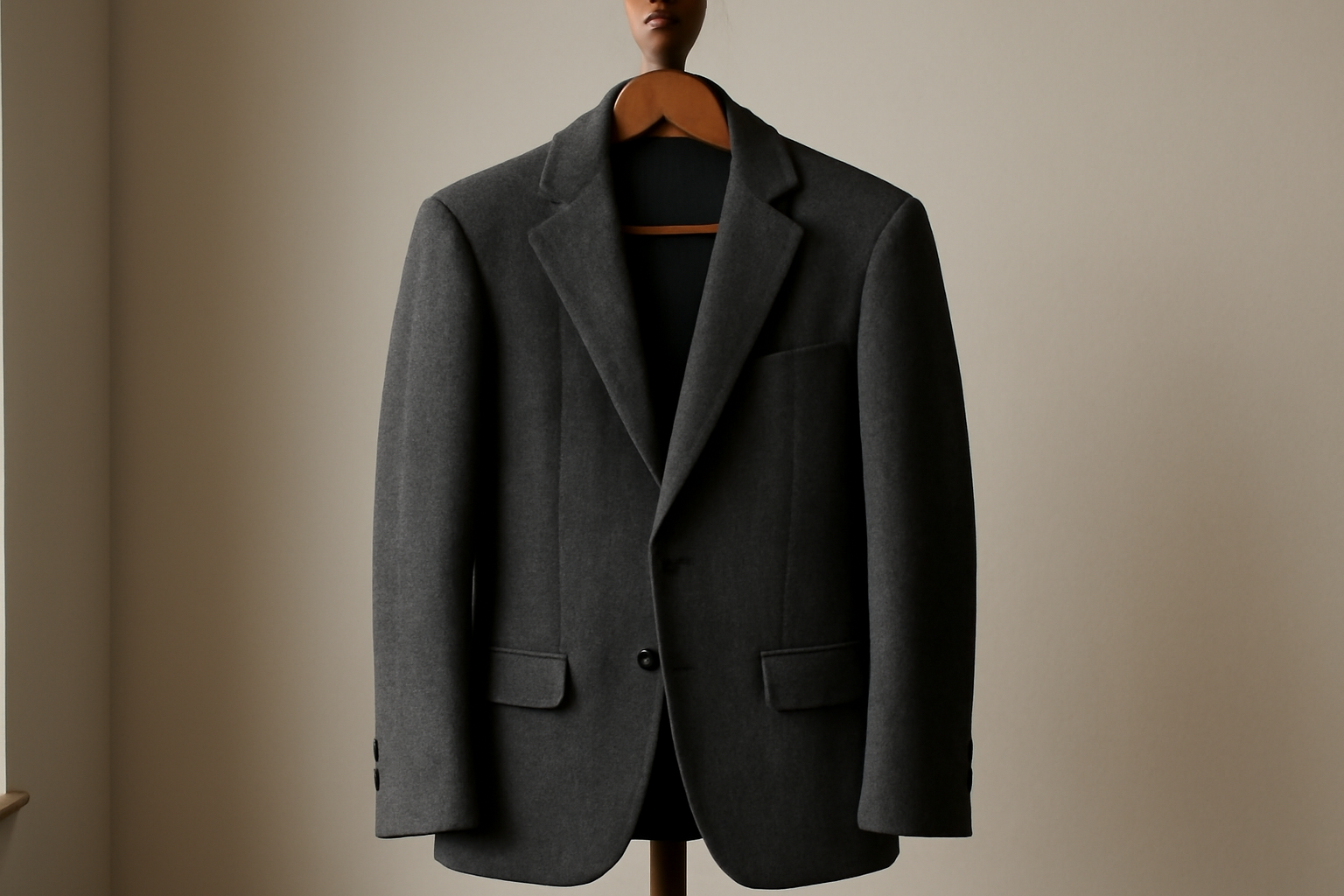 tendancemagasin-armani-chloe-veste veste élégante posée sur un portemanteau