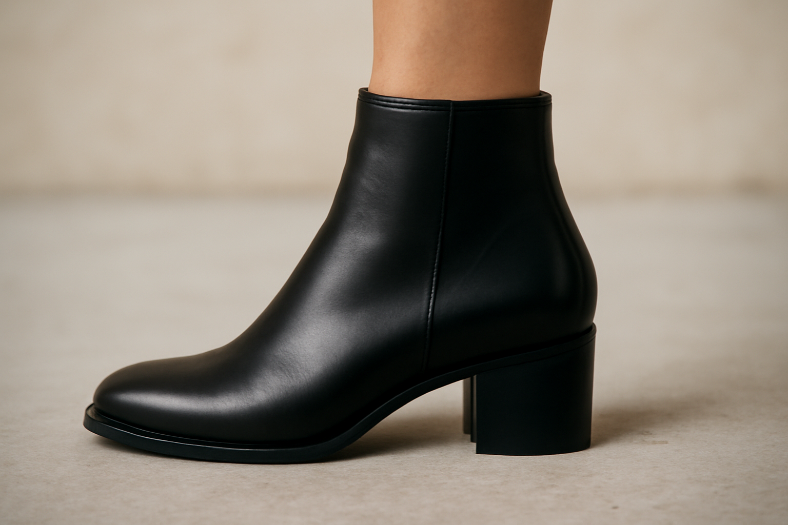 tendancemagasin-bottines-serrent-talon bottines serrant le talon sur un pied