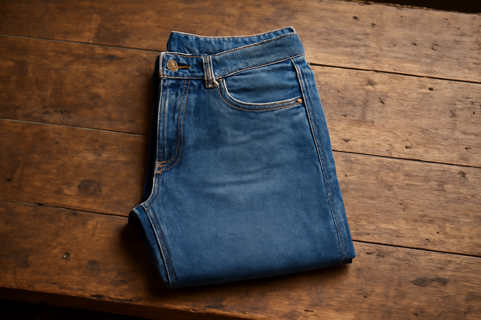 tendancemagasin-diesel-g-star-jean-durable jean posé sur table bois atelier