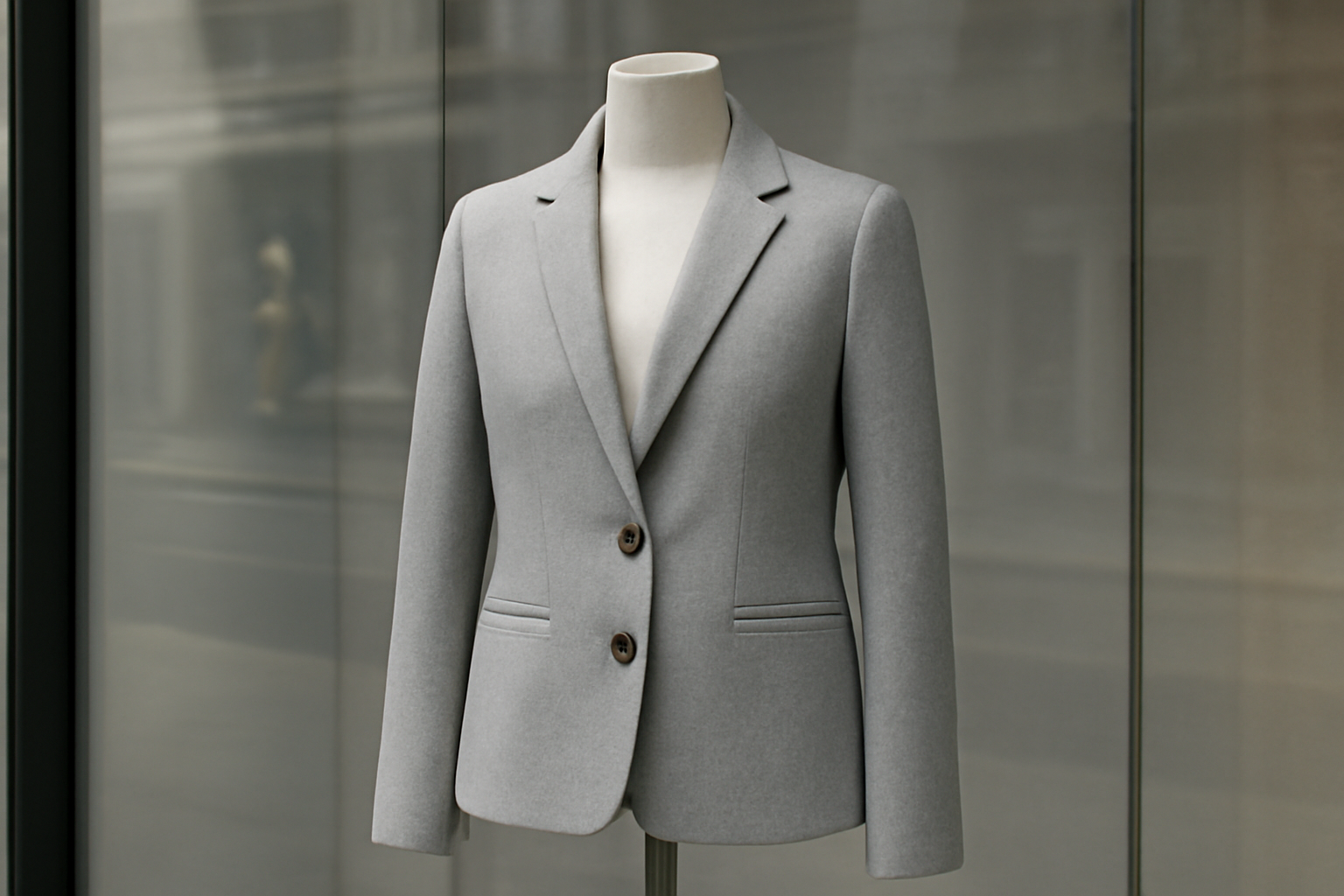 tendancemagasin-peter-do-investissement vitrine présentant veste minimaliste contemporaine