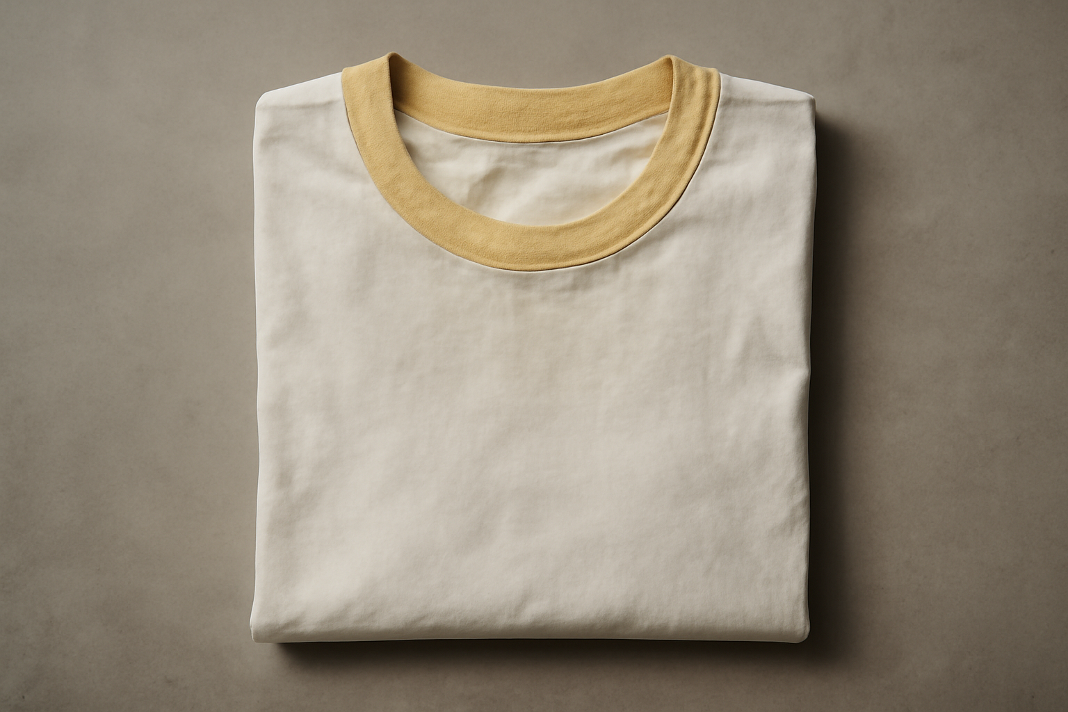 tendancemagasin-tshirt-blanc-jaunit t-shirt blanc col jauni posé plié