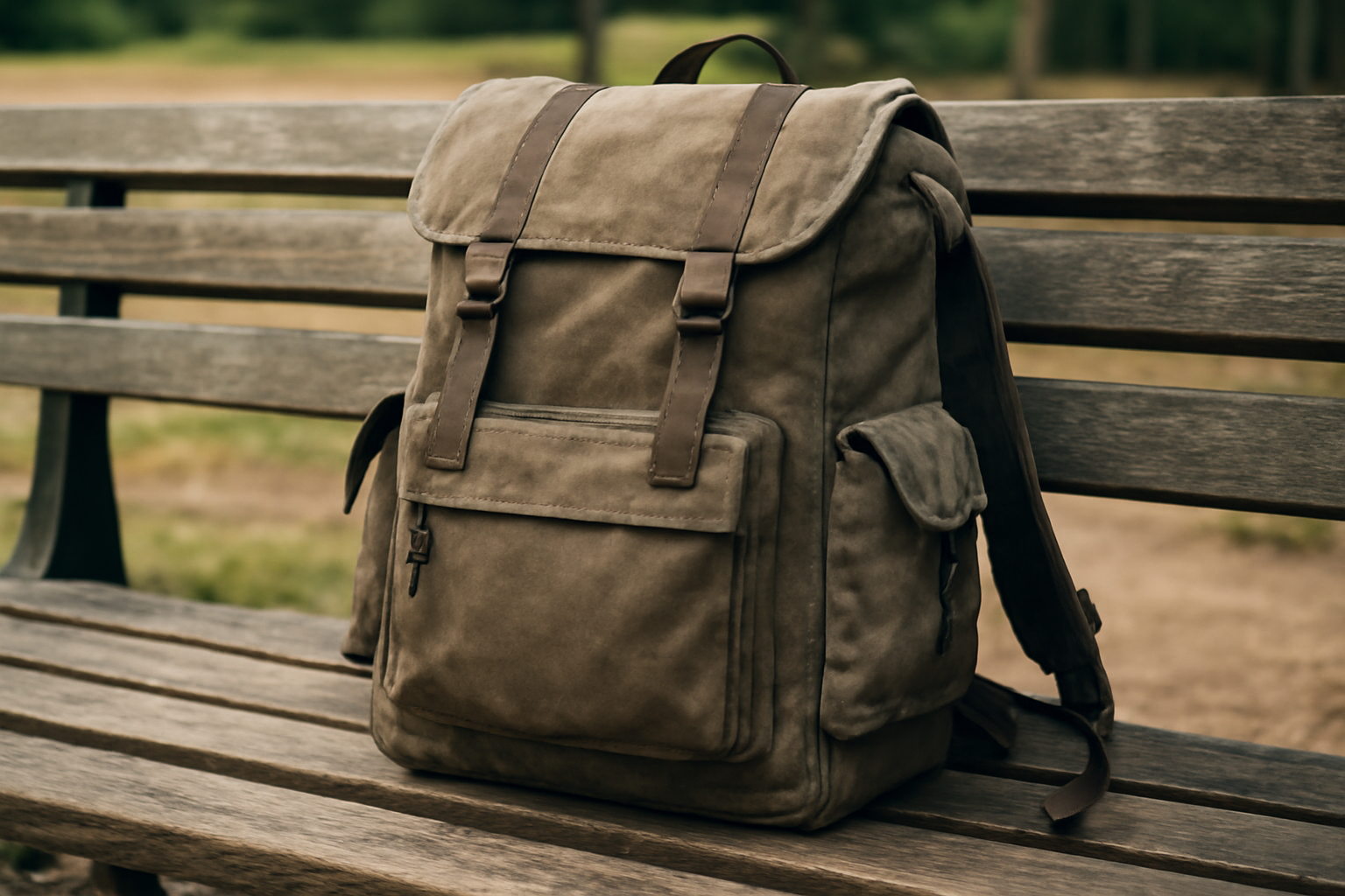 tendancemagasin-fjallraven-sac-ville sac a dos robuste pose sur banc