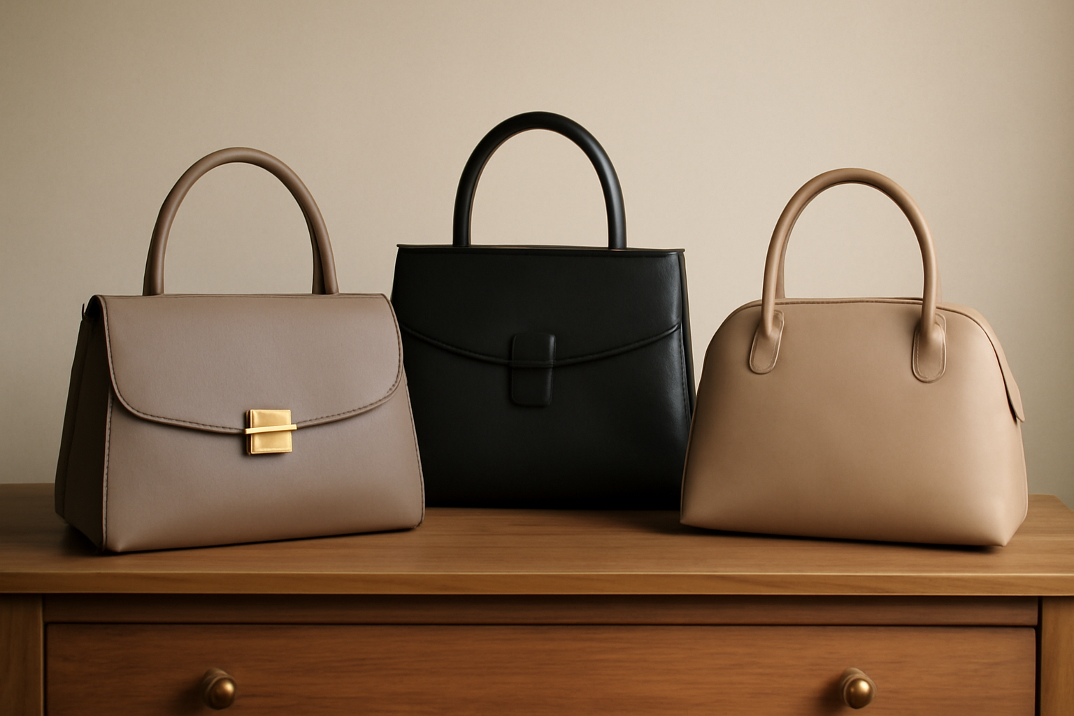 tendancemagasin-givenchy-ou-fendi-sac-diner sacs élégants posés sur commode