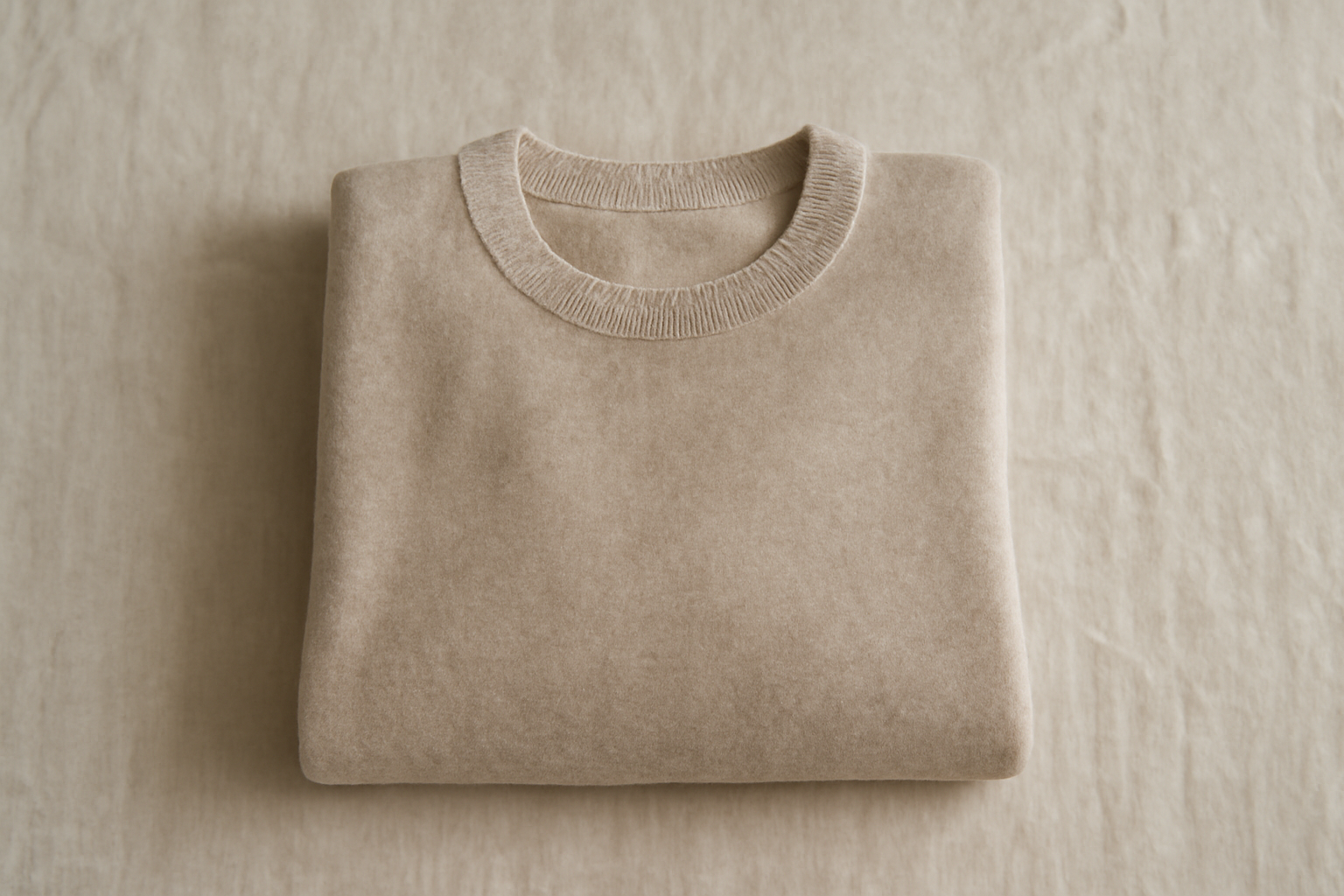 tendancemagasin-margaret-howell-avis pull minimal posé sur table en lin