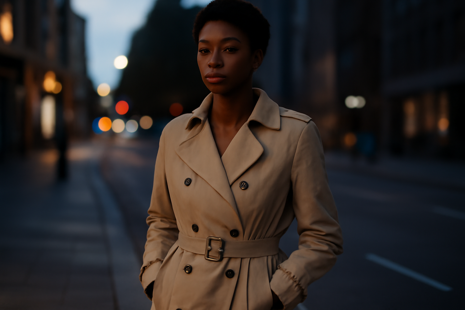 tendancemagasin-trench-soirees-ete personne portant trench léger soir urbain