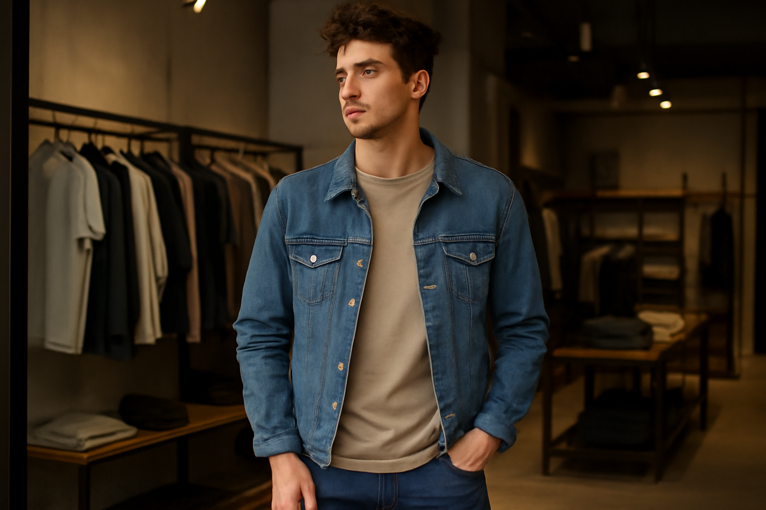 tendancemagasin-urban-outfitters-basiques-valent-ils mannequin habillé casual dans boutique urbaine