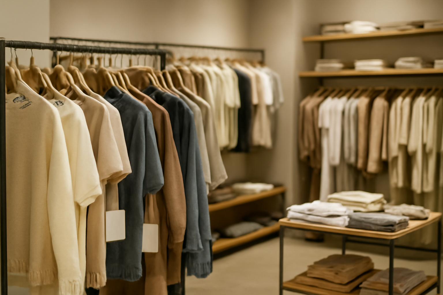 tendancemagasin-boutique-ou-ligne-meilleures-affaires interieur de boutique avec vetements etiquetes prix