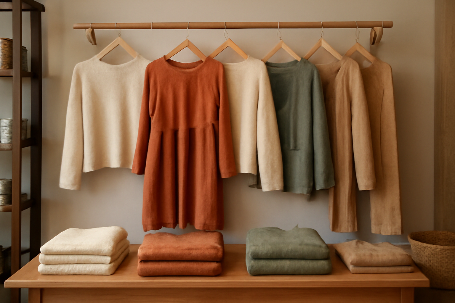 tendancemagasin-createurs-vs-enseignes étalage de vêtements artisanaux en boutique