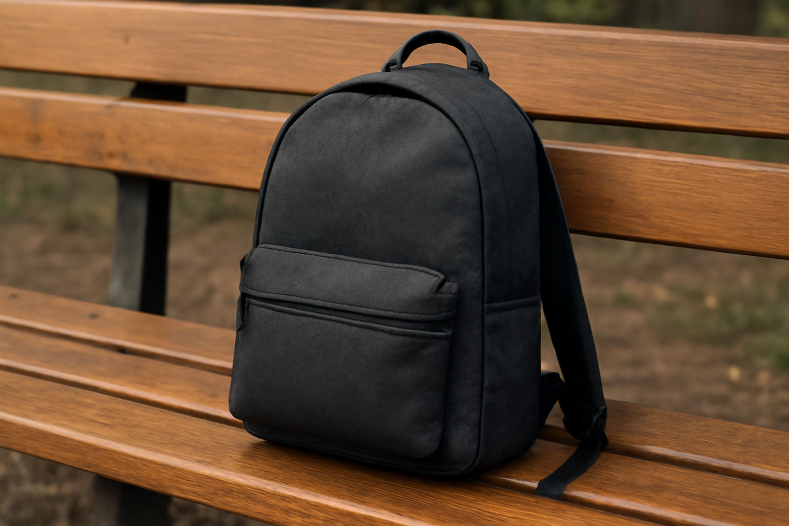 tendancemagasin-fjallraven-sacs-ville sac a dos compact pose sur banc