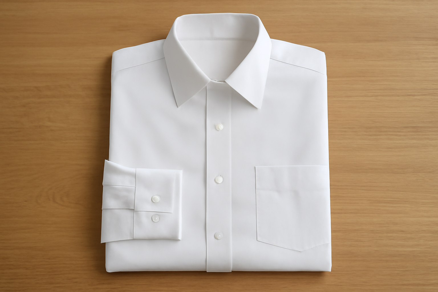 tendancemagasin-quel-col-chemise-professionnel-moderne chemise blanche repassée posée sur table bureau