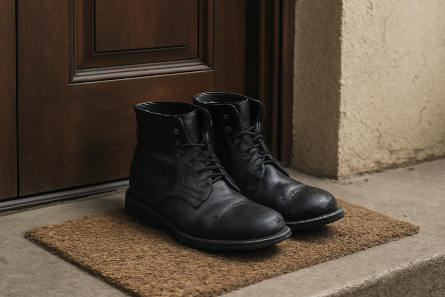 tendancemagasin-pourquoi-bottes-se-froissent bottes posees proche d'une porte d'entree