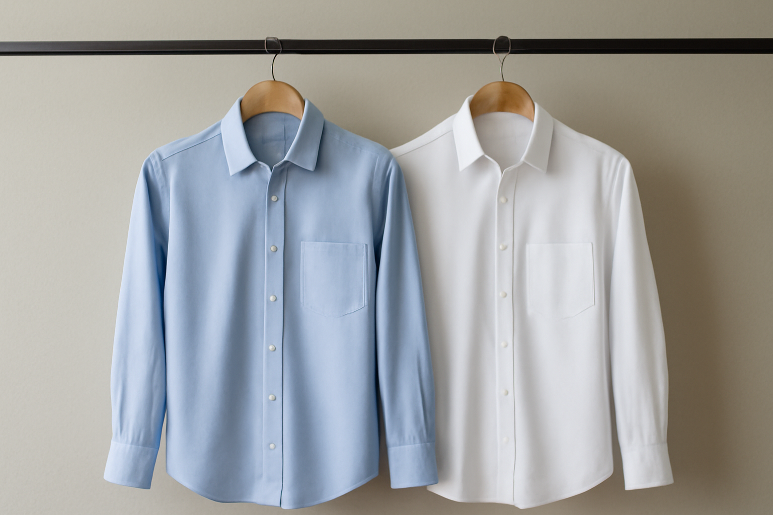 tendancemagasin-urban-vs-club-chemise deux chemises suspendues cote a cote